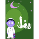 download Ramadan clipart image with 225 hue color