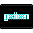 download Schild Geschlossen clipart image with 180 hue color
