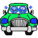 download Couple Car Smiley Emoticon clipart image with 180 hue color