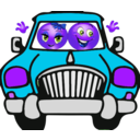 download Couple Car Smiley Emoticon clipart image with 225 hue color