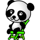 download Chair Panda clipart image with 45 hue color