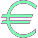 download Money Euro Symbol clipart image with 90 hue color