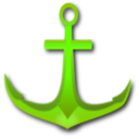 download Golden Anchor clipart image with 45 hue color