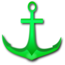 download Golden Anchor clipart image with 90 hue color
