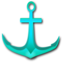 download Golden Anchor clipart image with 135 hue color