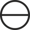 Circle With Horizontal Diameter