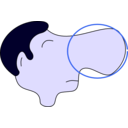 download Nose clipart image with 225 hue color