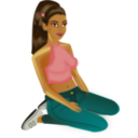 download Bluejeans Girl clipart image with 0 hue color