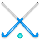 download Hockey Stick Ball clipart image with 180 hue color