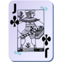 download Guyenne Deck Jack Of Clubs clipart image with 180 hue color