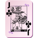 download Guyenne Deck Jack Of Clubs clipart image with 270 hue color