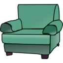 download Armchair clipart image with 315 hue color