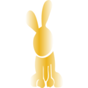 download Rabbit Icon clipart image with 45 hue color
