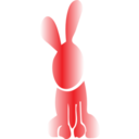 download Rabbit Icon clipart image with 0 hue color