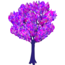 download Tree In Autumn clipart image with 225 hue color