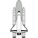 download Space Shuttle clipart image with 270 hue color