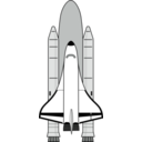 download Space Shuttle clipart image with 315 hue color