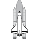 download Space Shuttle clipart image with 0 hue color