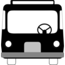 download Bus Front View clipart image with 0 hue color