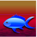 download Pez Dorado Gold Fish clipart image with 180 hue color