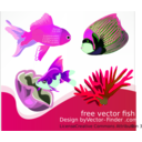 download Free Vector Fish clipart image with 270 hue color