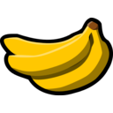 download Bananas Icon clipart image with 0 hue color