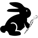 download Rabbit clipart image with 315 hue color