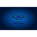 download Butterfly Wallpaper clipart image with 180 hue color