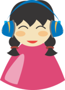 Cute Girl With Headphone