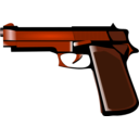 download Gun clipart image with 180 hue color