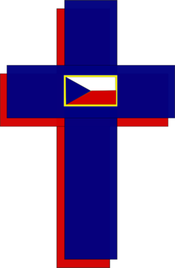 Cross And Czech Flag