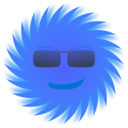 download Mr Sun clipart image with 180 hue color