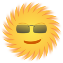 download Mr Sun clipart image with 0 hue color