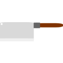 download Cleaver clipart image with 0 hue color