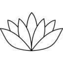 download White Lotus Flower clipart image with 45 hue color