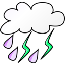 download Weather Symbols Storm clipart image with 90 hue color