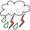 download Weather Symbols Storm clipart image with 315 hue color