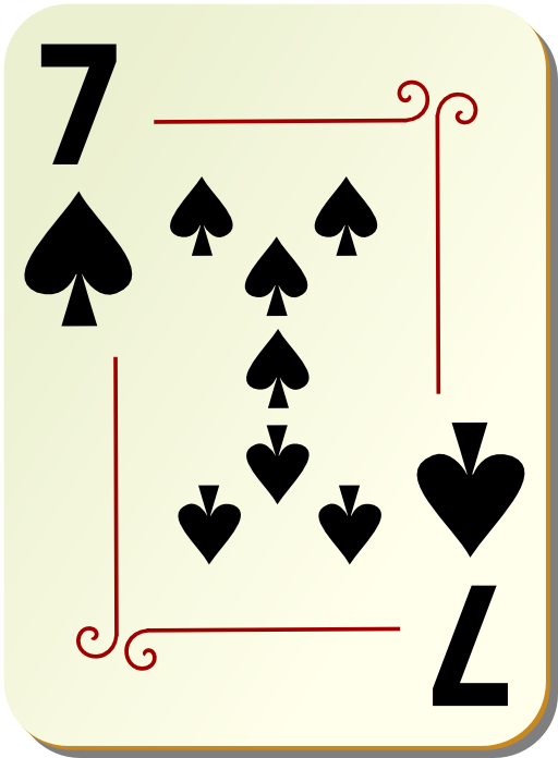Ornamental Deck 7 Of Spades