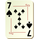 download Ornamental Deck 7 Of Spades clipart image with 0 hue color