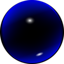 Glass Blue Ball