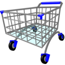 download Shopping Cart clipart image with 0 hue color