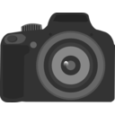 download Slr Camera clipart image with 0 hue color