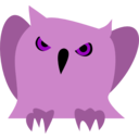 download Disappointed Owl clipart image with 270 hue color