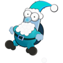 download X Mas Man clipart image with 180 hue color