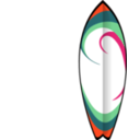 download Summer Surfboard clipart image with 315 hue color