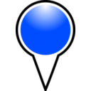 download Squat Marker Blue clipart image with 0 hue color