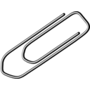 download Paper Clip clipart image with 180 hue color