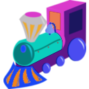 download Tren Train clipart image with 180 hue color