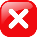 download Red Square Error Warning Icon clipart image with 0 hue color