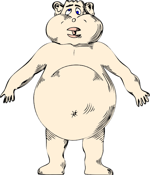 Goofy Naked Fat Guy